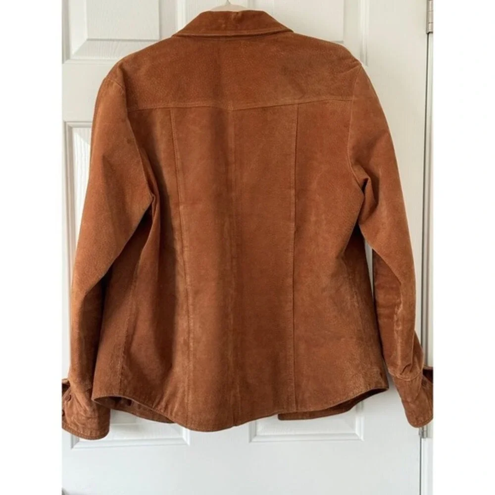 Vintage Genuine Suede Western Leather Shacket Size 12 Penny Lane Style - Picture 2 of 11